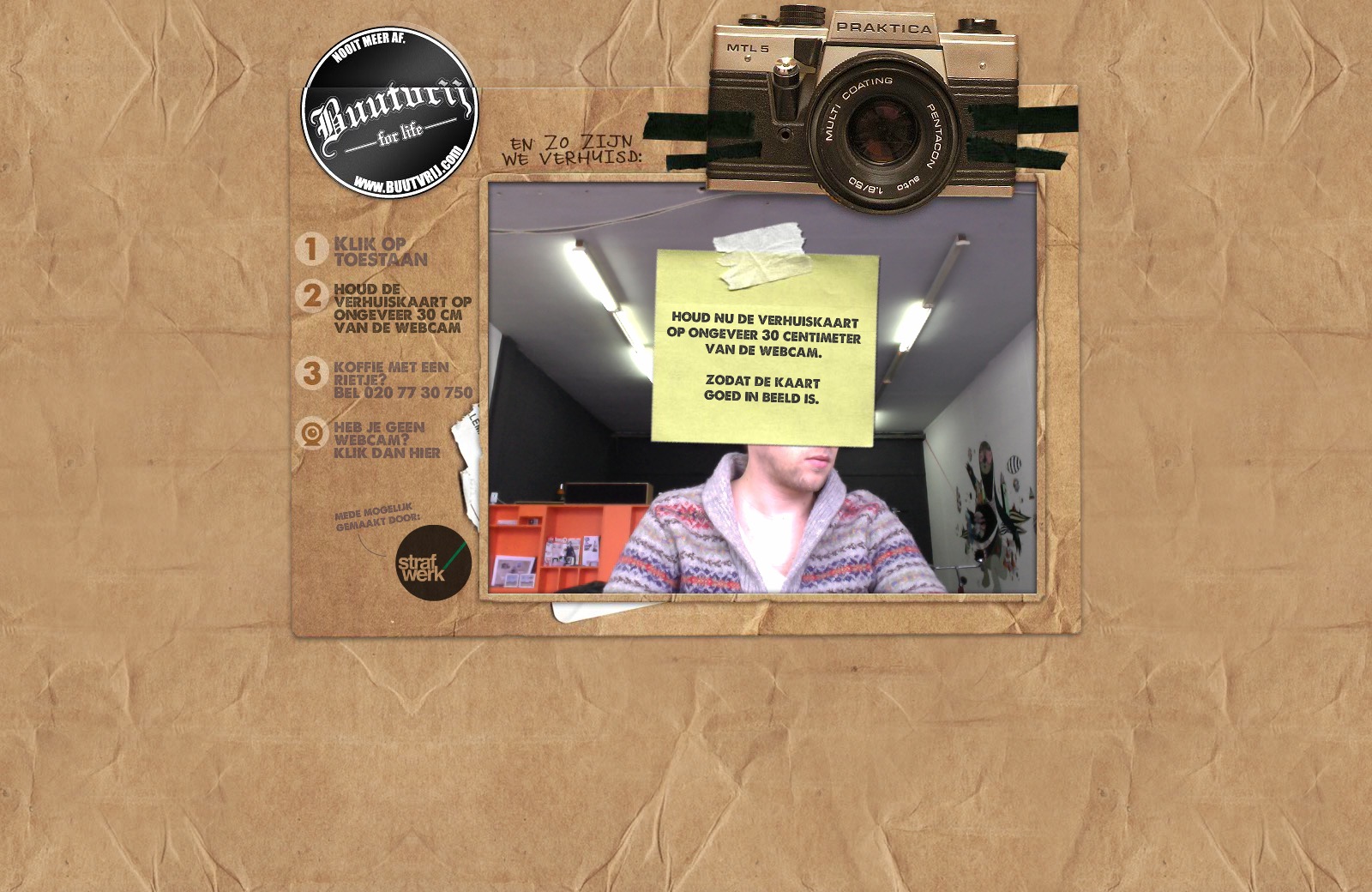 Buutvrij Doorgeefdag campaign, additional screen
