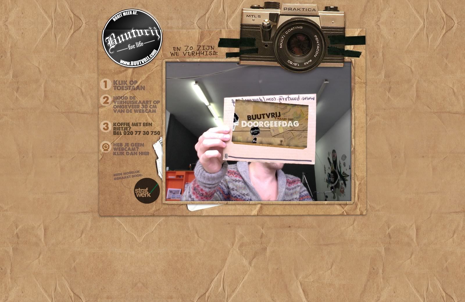Buutvrij Doorgeefdag campaign, additional screen