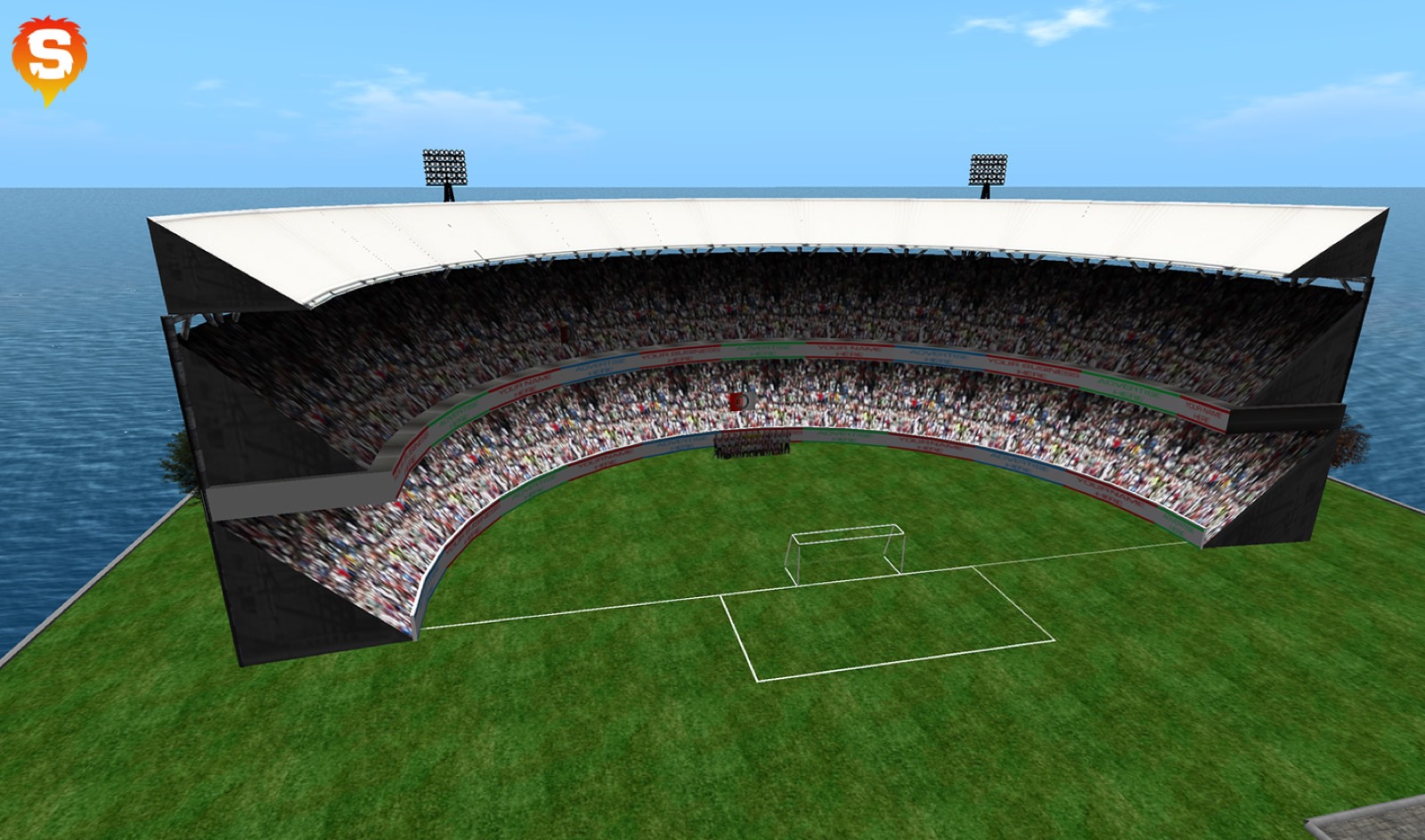 Feyenoord virtual world render, view two