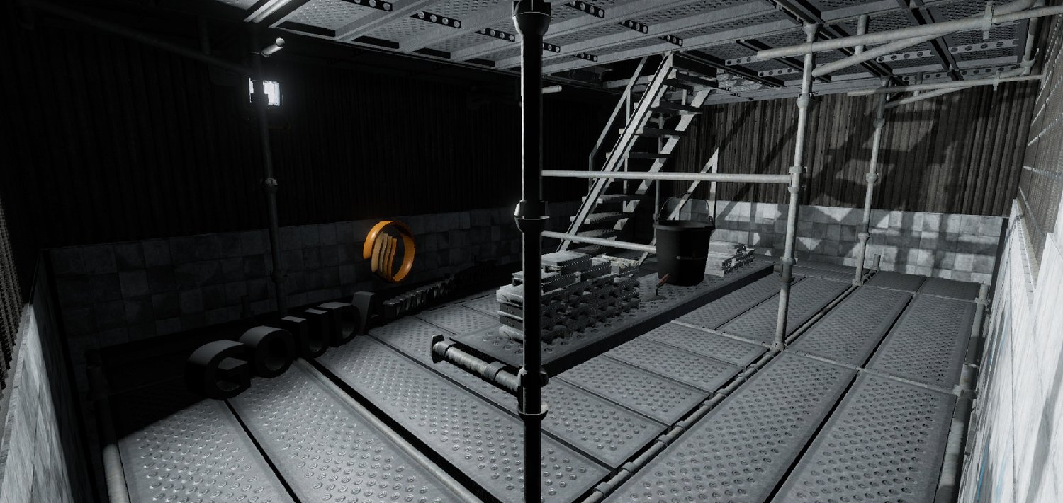 VR scene of the plant interior with heat glow