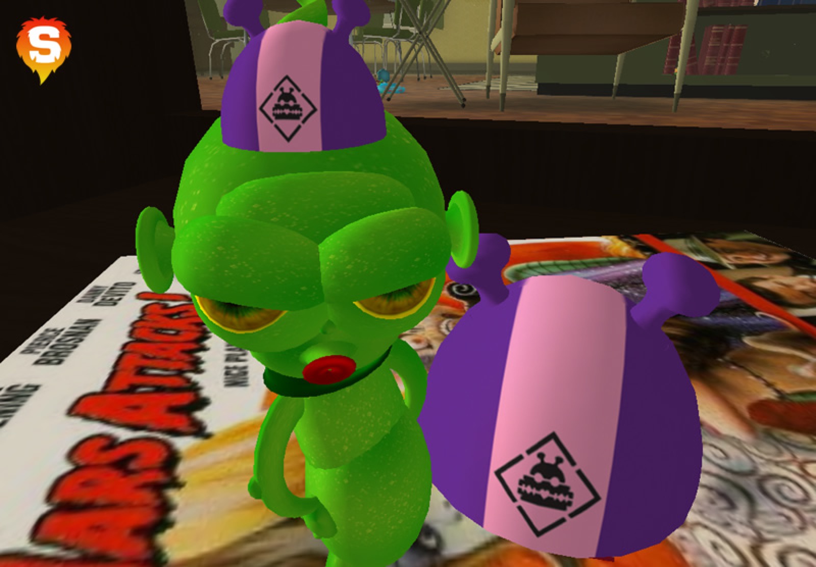 Lowlands-branded avatar props in Second Life