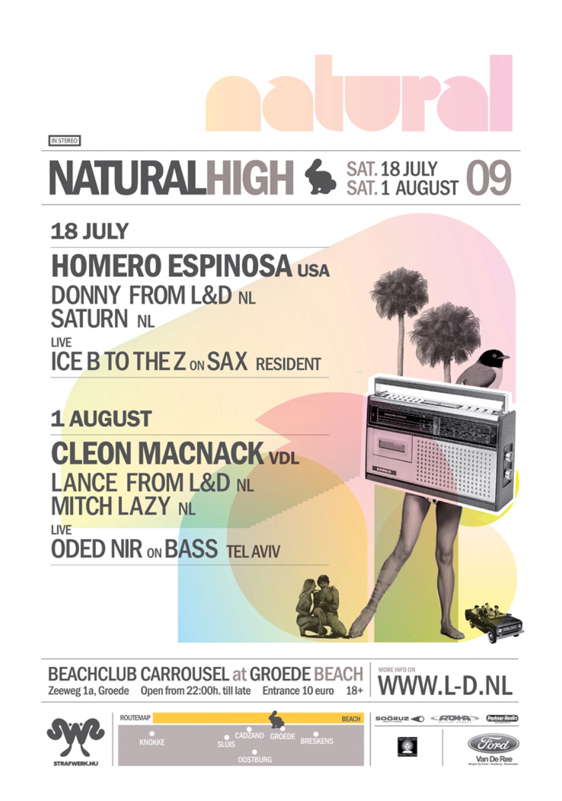 Natural High event poster, additional detail