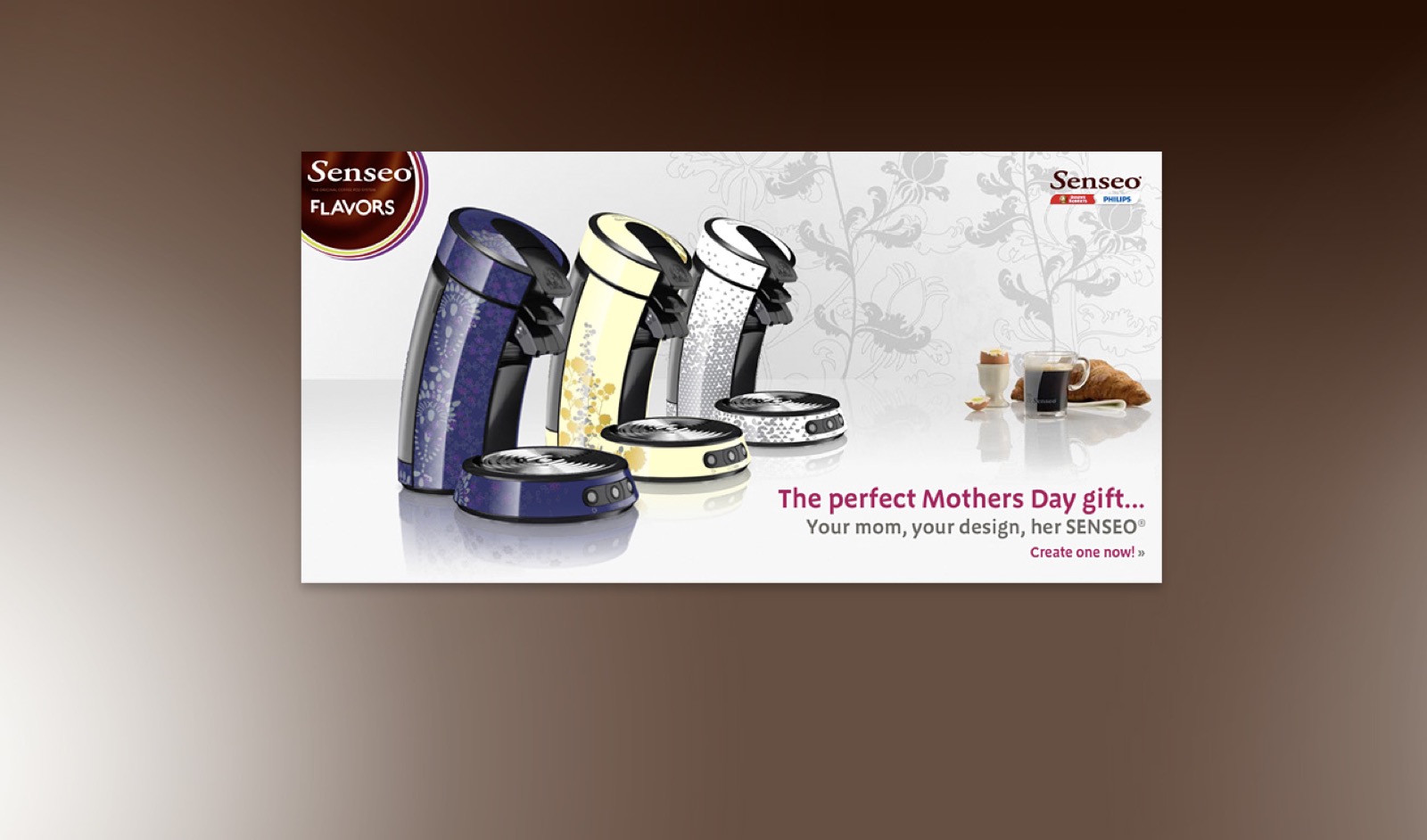 Senseo Flavors microsite, additional screen