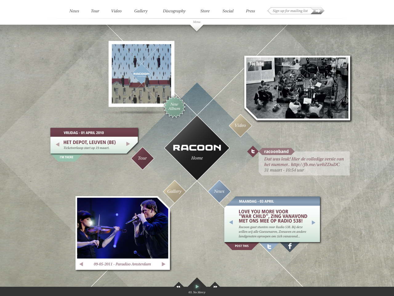 Liverpool Rain website design