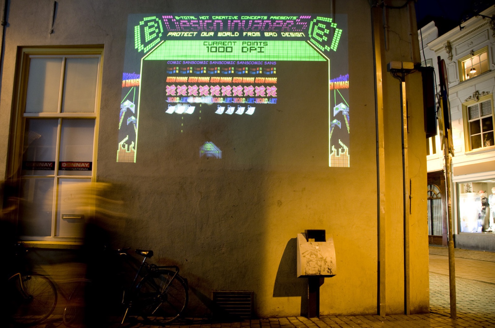Design Invaders, additional screen
