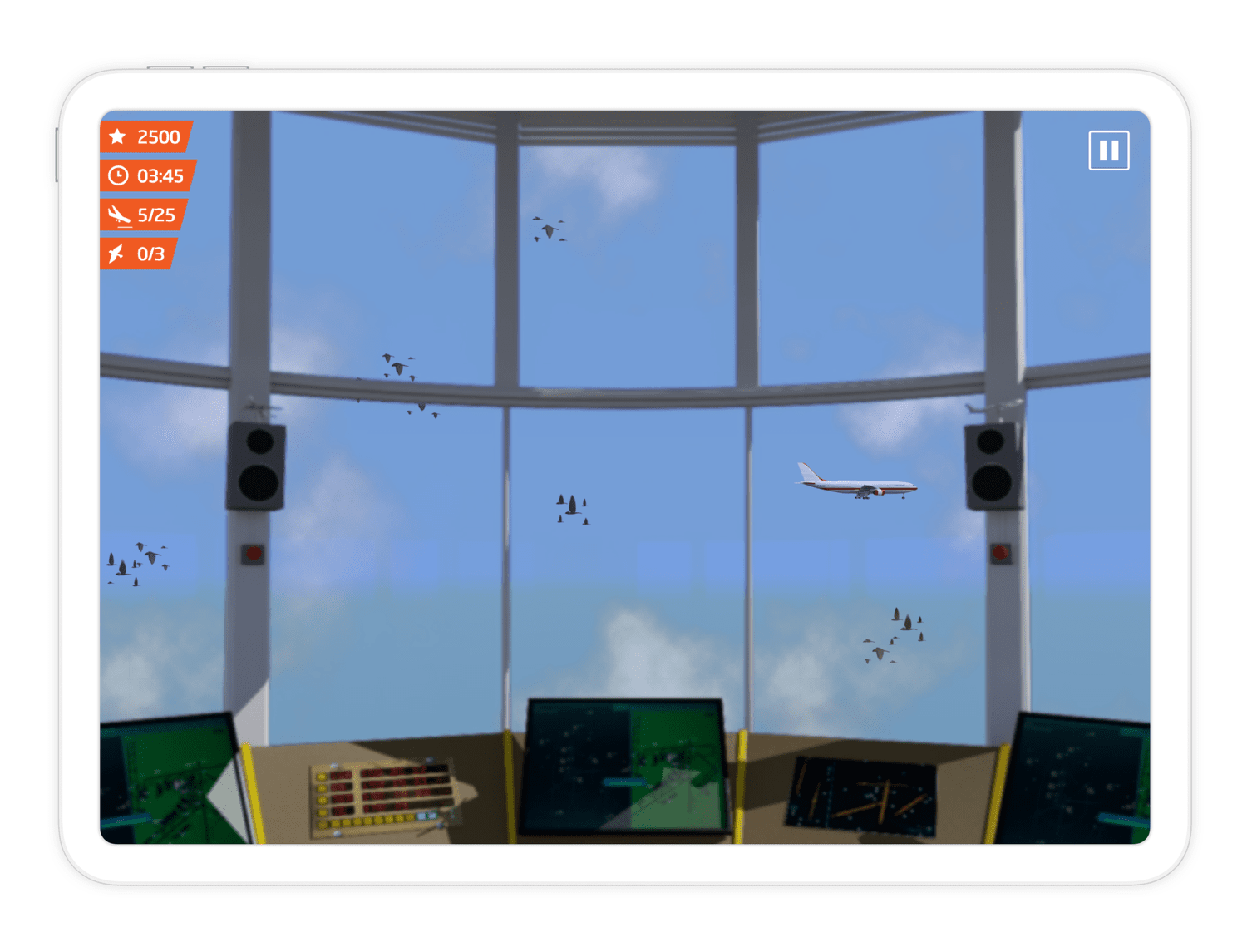 Level selection screen of the game